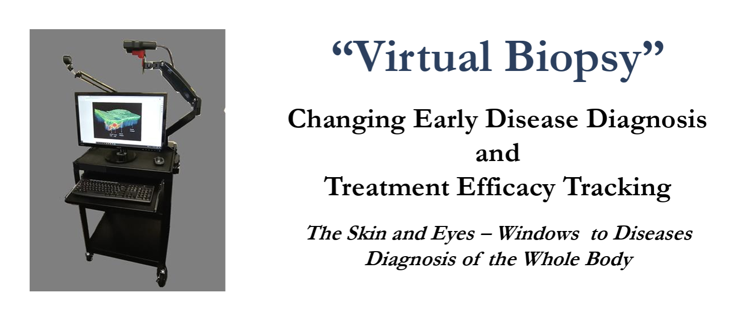 “Virtual Biopsy” Changing Early Disease Diagnosis and Treatment Efficacy Tracking The Skin and Eyes – Windows to Diseases Diagnosis of the Whole Body